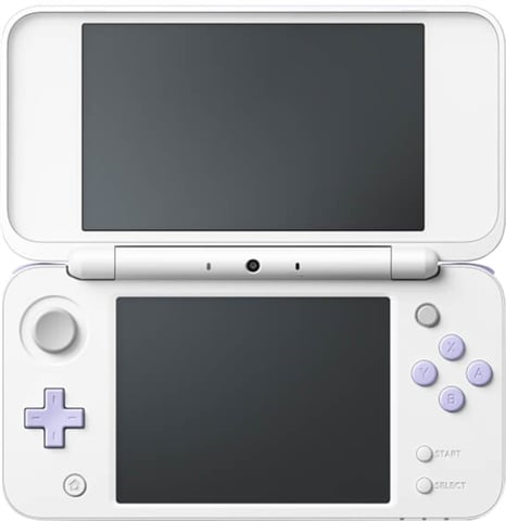 NEW 2DS XL Console, W/ AC Adapter, White & Lavender, Unboxed
